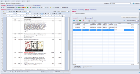 Bearbeiten Sie Ihre Aufmaße übersichtlich mit der Malersoftware OPTIMUS.