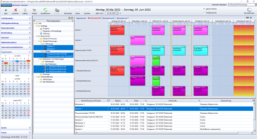 Ressourcenplanung in der Handwerkersoftware Optimus