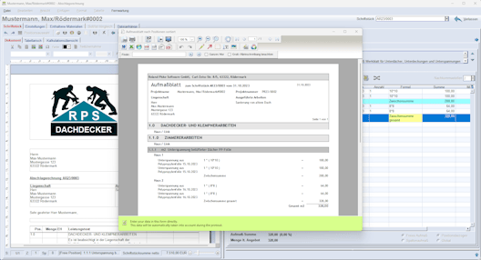 Dachdeckersoftware Aufmaß erstellen in Optimus