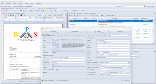 GAEB-Schnittstelle in der Bausoftware Optimus